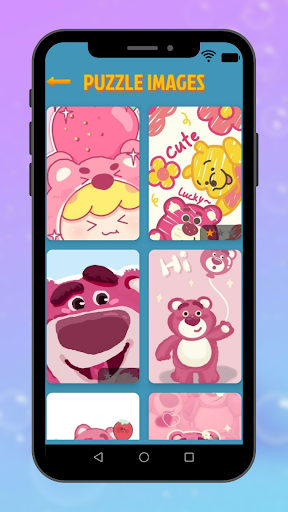 Screenshot of Cute Pink Bear Jigsaw Puzzle