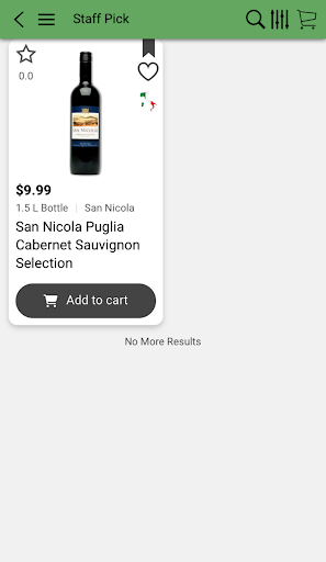 Android application ONE STOP WINE & LIQUORS screenshort