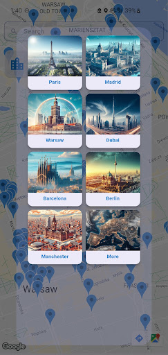 Android application Transitverse Europe screenshort