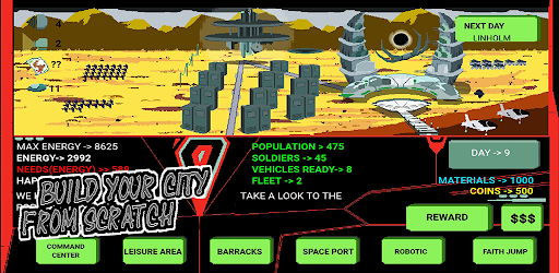 Android application The First Space Civilization: screenshort