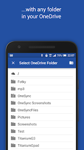OneSync: Autosync for OneDrive Screenshot