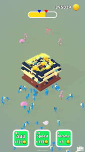 Idle Voxel World