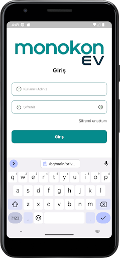 Android application Monokon EV Charge screenshort