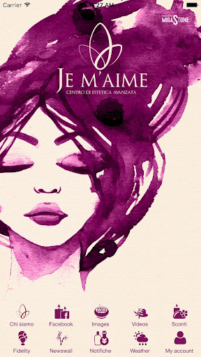 Android application Je m'aime screenshort