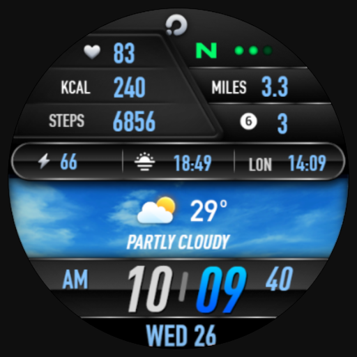 PRADO 24 Weather - Km & Mile Logo