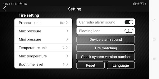 TPMS IN-DASH USB Screen 2