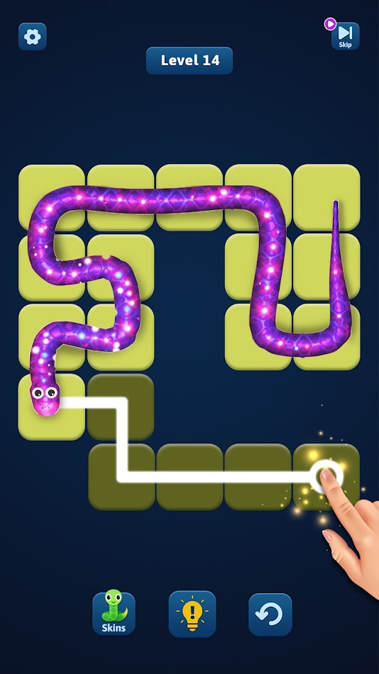 #1. One Line Snake (Android) By: GenI Games