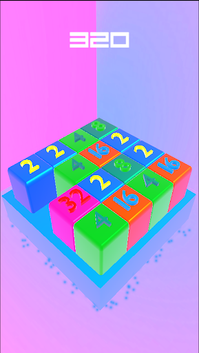 Android application 2048 3D : Merge Game screenshort