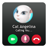 Call Talking Angelina Prank icon