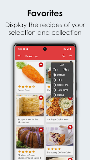 Cake Recipes Cookbook Screen 2