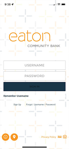 Android application Eaton Community Bank screenshort