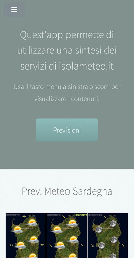 Android application Meteo Sardegna - isolameteo.it screenshort