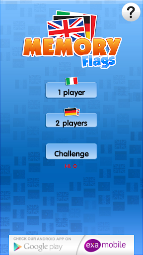 Memo Flags Games Screen 2