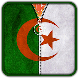 Algeria Flag Zipper UnLock icon