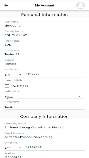 Android application 1nfiniti SAFETY screenshort