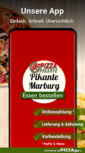 Android application Pizza Pikante Marburg screenshort