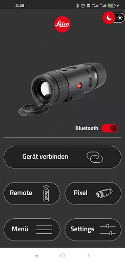 Android application Leica Calonox Sight screenshort