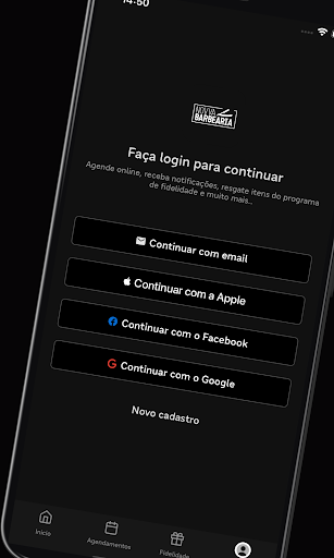 Android application Novva Barbearia screenshort