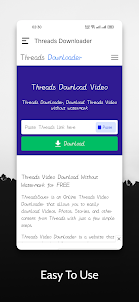 Threads video downloader -TVD