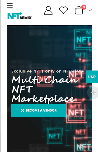 Android application NFTmintx screenshort