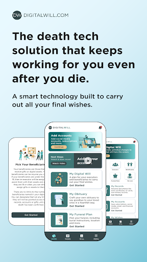Android application DigitalWill.com screenshort