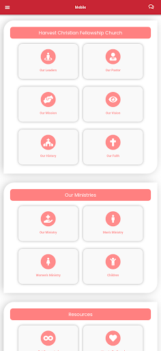 Android application Harvest Christian Fellowship screenshort