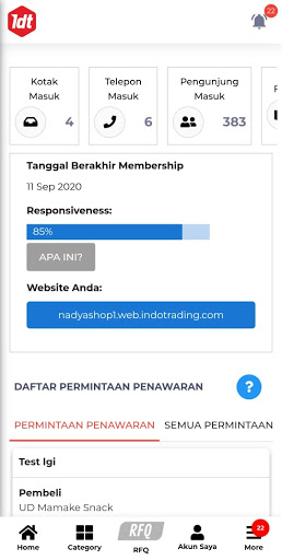 Android application Indotrading Seller screenshort
