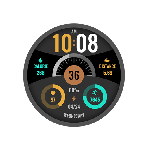 Yellow Green For Wear OS Logo