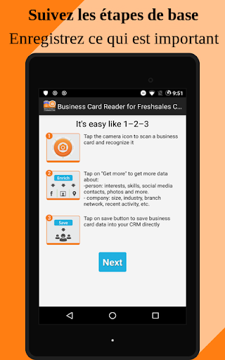 Aperçu de l'application