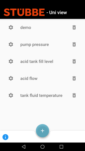 Android application ST-uniView screenshort