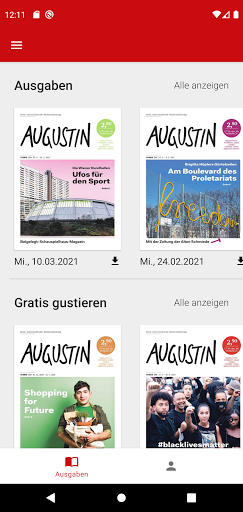 Android application Augustin ePaper screenshort