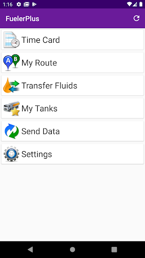 Android application HCSS FuelerPlus screenshort