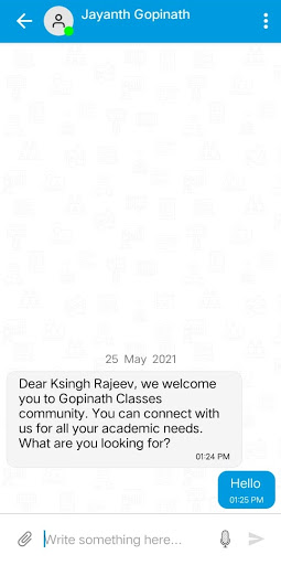 Android application Gopinath Classes screenshort