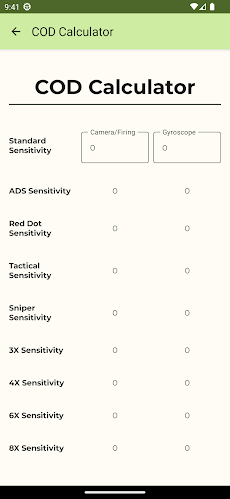 Sensitivity Calculatorのおすすめ画像2