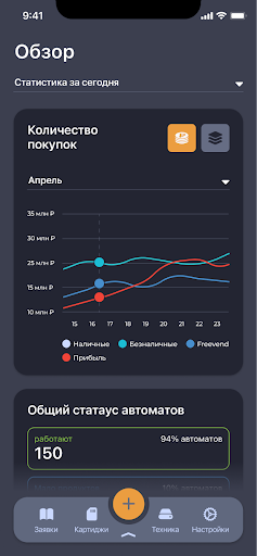 Android application TEO CRM screenshort