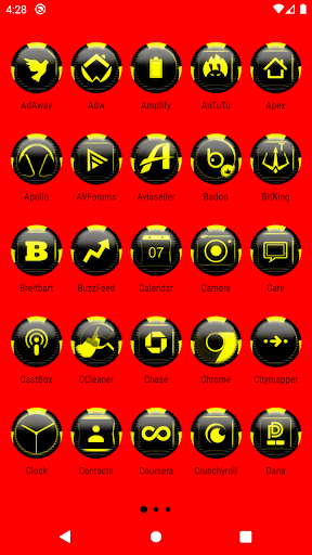 Yellow Icon Pack Style 6 Screen 2