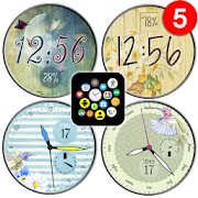 Spring Flower watch face pack 9 for Bubble Clouds
