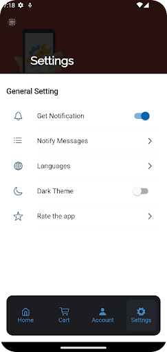 Android application Vixstores screenshort