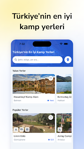 Android application Kamp Fikri - Kamp Yerleri screenshort