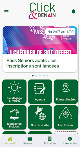 Android application Click & Denain screenshort