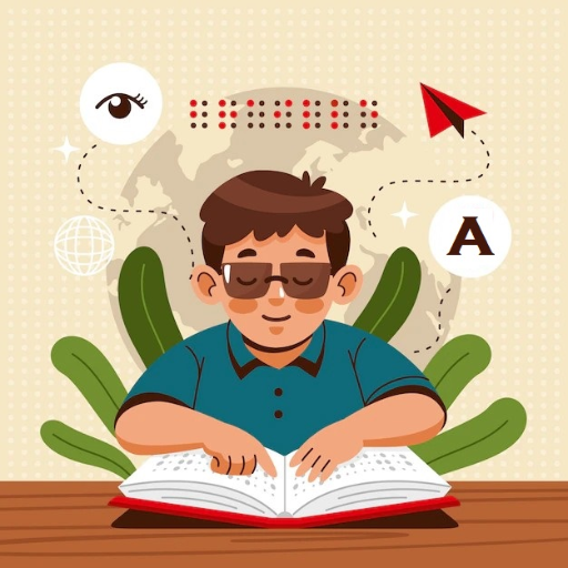 Abhyas for Visually Impaired logo