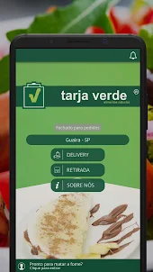 Tarja Verde Alimentos Naturais