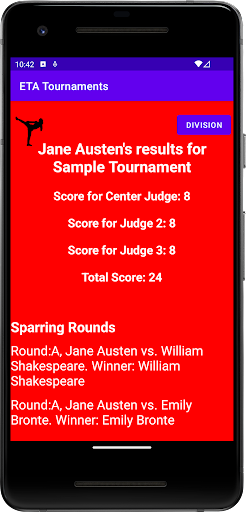 ETA Tournaments Screen 2
