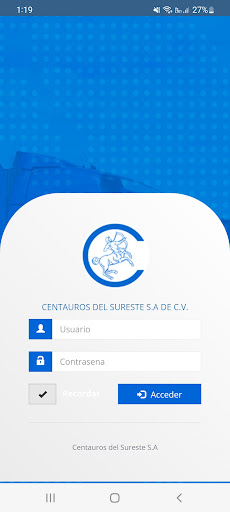 Android application Centauros GPS screenshort