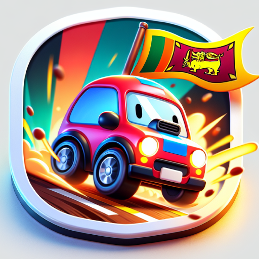 Sri Lanka city car game logo