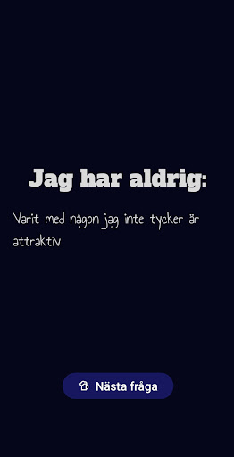 Android application Jag har aldrig (Svenska) screenshort