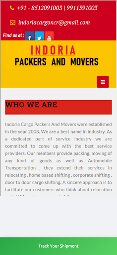 Indoria Cargo Packers Movers