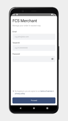Android application FCS Merchant screenshort