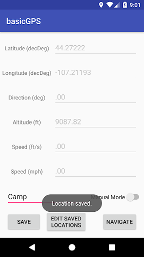 basicGPS Screen 2