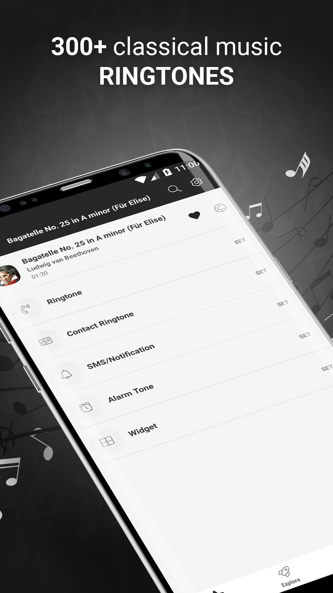 Android application Classical Music Ringtones screenshort